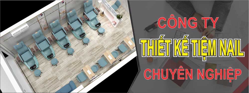 ghế nail m&agrave;u xanh 